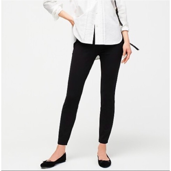 J. Crew Pants - J. Crew NWT Any day pant in eco ponte Black Elastic Waist Pant Legging // S